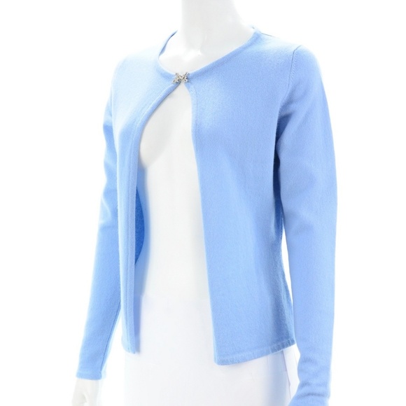 QUEEN OF CASHMERE TOP & CARDIGAN SET SIZE SMALL - Picture 4 of 5